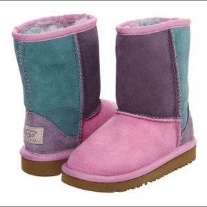 Ugg's kids size 4/womens 6 patchwork rose Quartz